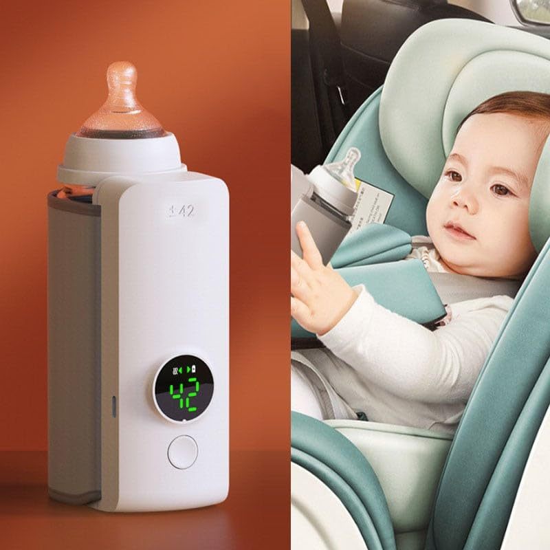 Portable Wireless Rechargeable Baby Bottle Warmer – USB Aufladung & Wärmeschutz für Milchflaschen 🍼✨