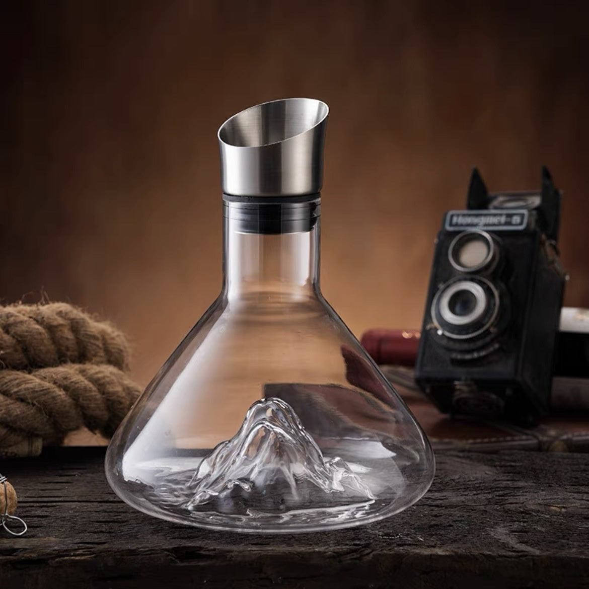 Iceberg Wine Decanter – Kreativer Kristallglas-Weindekanter 🍷