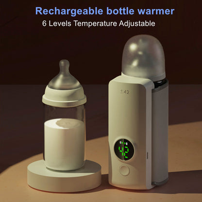 Portable Wireless Rechargeable Baby Bottle Warmer – USB Aufladung & Wärmeschutz für Milchflaschen 🍼✨