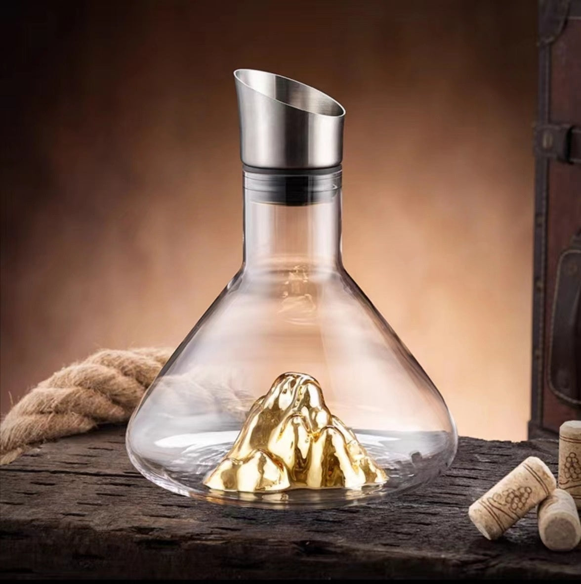 Iceberg Wine Decanter – Kreativer Kristallglas-Weindekanter 🍷